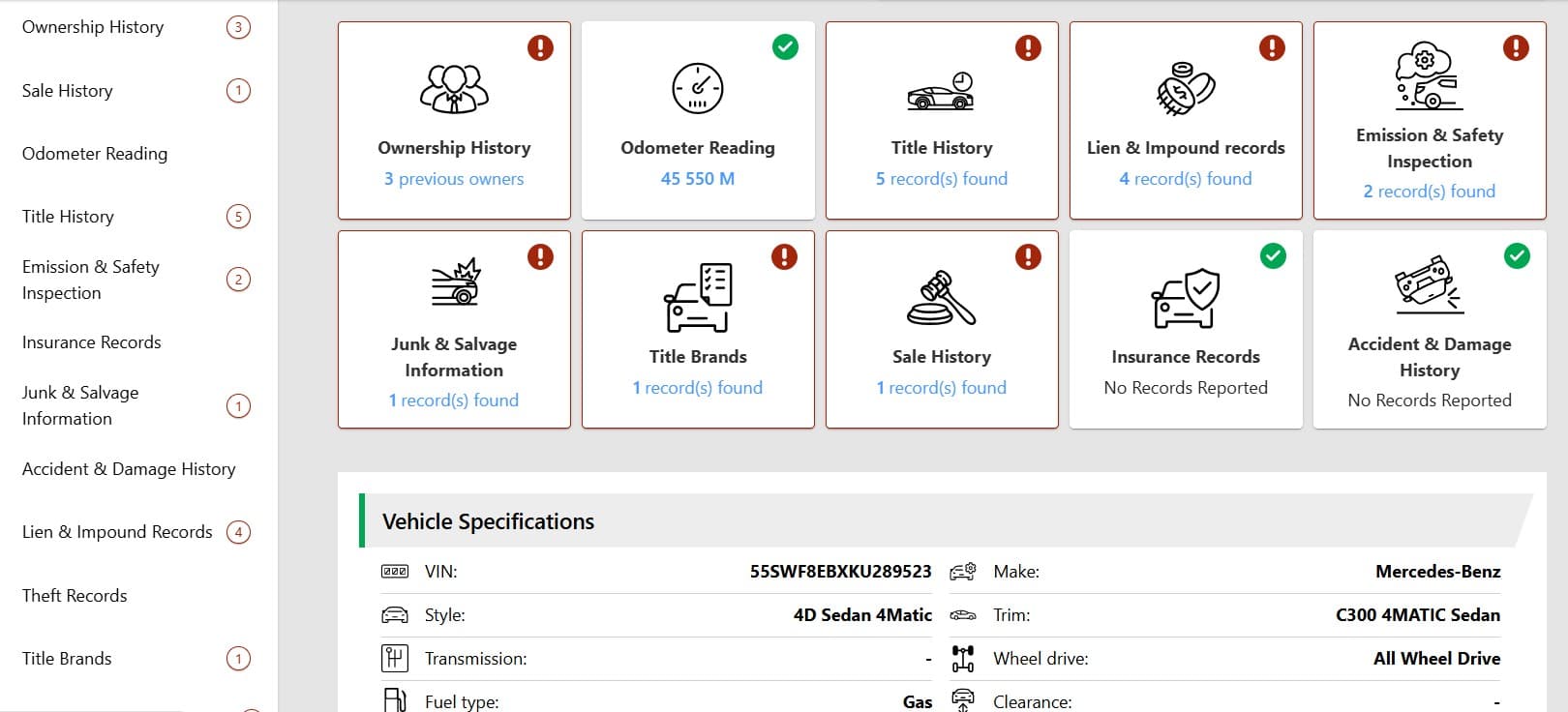 Prověření historie vozidla při dovozu auta z USA